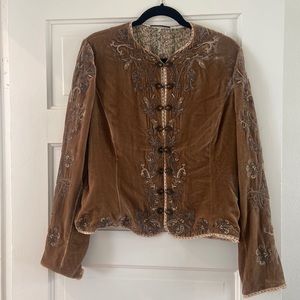 Ellie Tahari Velvet Blazer/Sweater